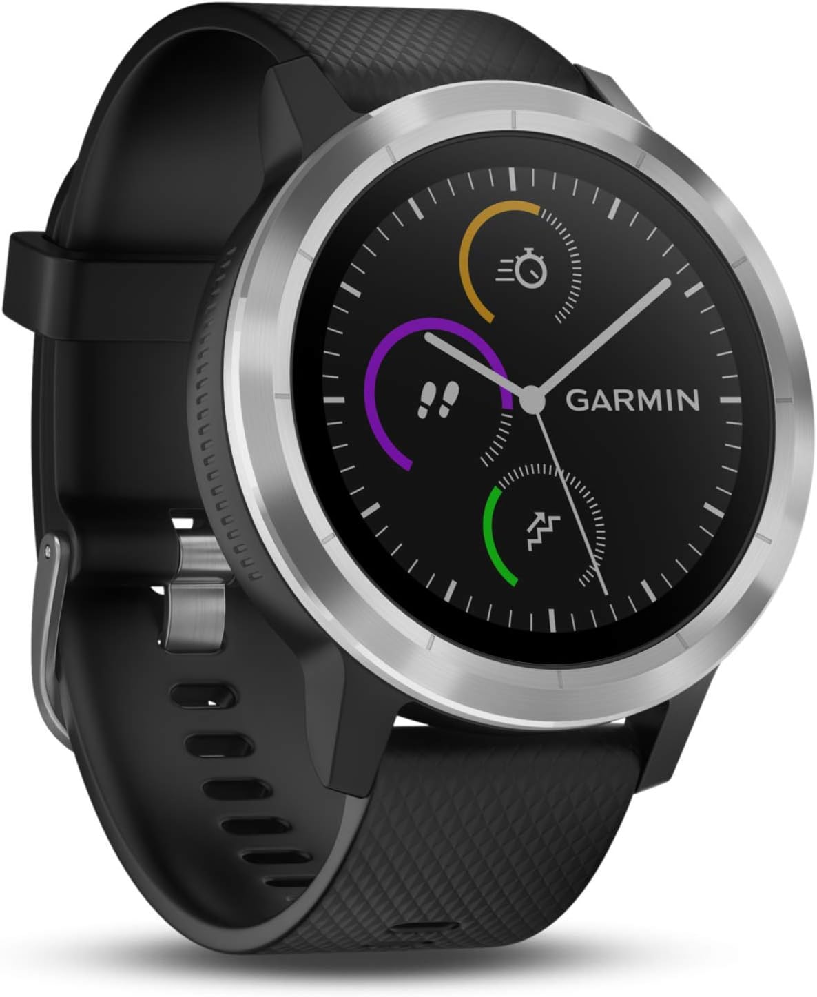 Garmin Smartwatch, Weiß, vívoactive 3 GPS-Fitness- - vorinstallierte Sport-Apps, GPS-Sensor, kontaktloses Bezahlen mit Pay