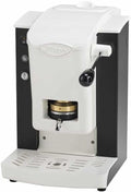 FABER COFFEE MACHINES Kaffeemaschine, 44 mm, Schwarz, Modell Slot Plast, für ESE-Pads, Farbe Kunststoff Weiß, Padpresse aus Messing
