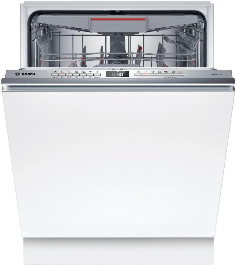 Bosch Geschirrspüler, 60 cm, Silber, SBV6ZCX17E Serie 6, Smarter XXL- Vollintegriert, breit, Made in Germany, Besteckschublade
