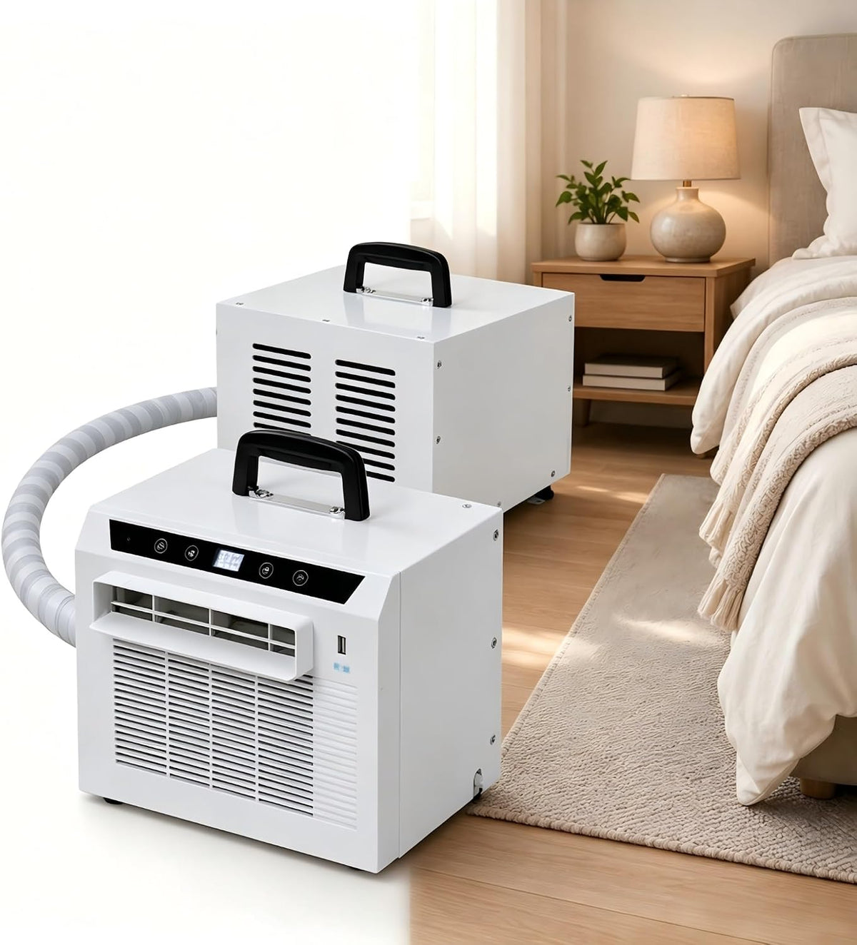 Leiser Split-Klimaanlage, Schwarz, Tragbarer AC 3000 BTU
