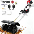 Oxylonty Schneefräse, Schwarz, 52cc Kehrmaschine Benzin, 2-Takt Motorbesen mit 2, 3 PS & 8.500 U/m