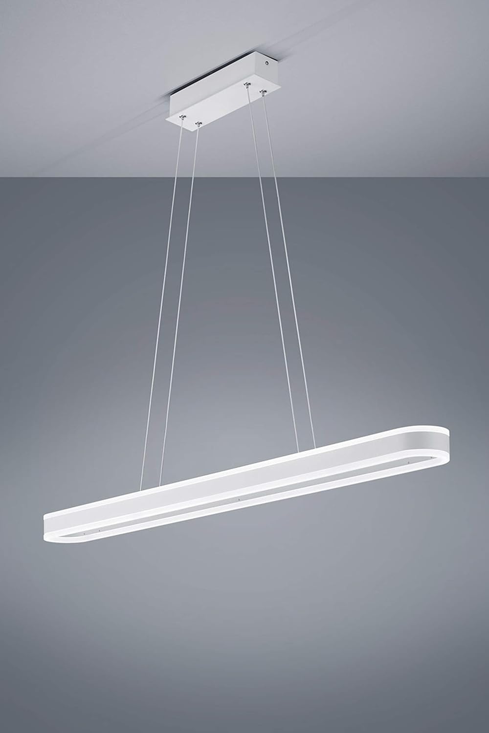 Helestra Hänge- & Pendelleuchten, Weiß, Liv Pendelleuchte oval LED, matt