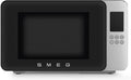 Smeg Mikrowelle, Schwarz/Silber, Forno a Microonde con grill MOC01BLMEU