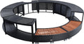 ESTEXO Monitor, 200 cm, Schwarz, Poolumrandung Poolverkleidung Whirlpool Umrandung