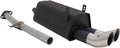 Novus Sportauspuff Gruppe N Endschalldämpfer, 76 mm, Schwarz/Silber, N A2202ED76 mit Endrohr 2 x DTM