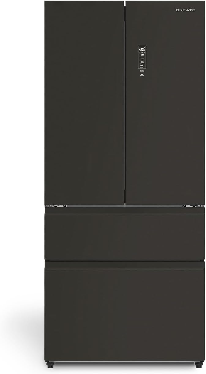 CREATE Kühlschrank, 83,3 x 63,5x 191,2 cm, 509 L, 160 W, Schwarz, / FRIDGE STUDIO FRENCH DOOR PRO 509 / im French-Door-Stil /