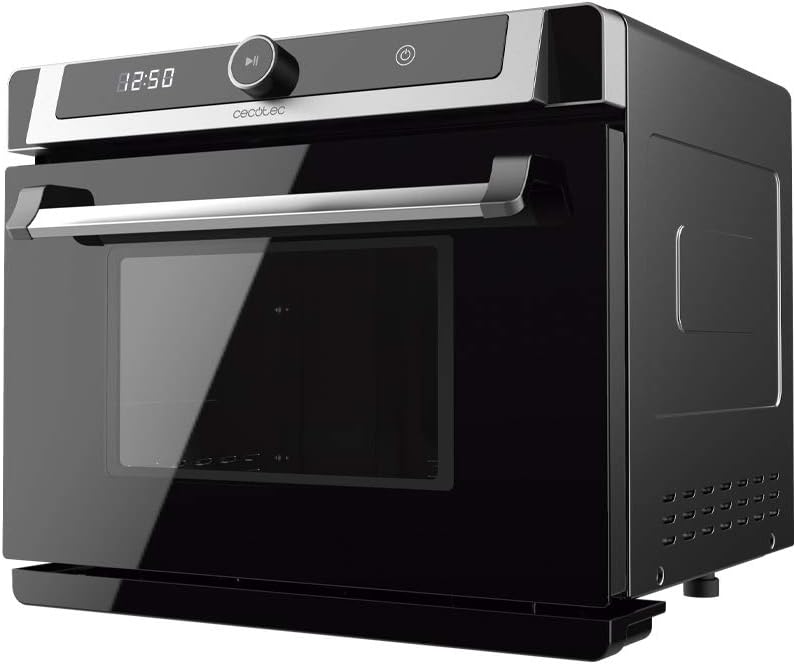 Cecotec Heißluftfritteuse, 40 Liter, 2400 W, Schwarz, Dampfofen Bake&Steam 4000 Combi Gyro., 3-in-1-Ofen: Dampf