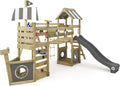 Wickey Klettergeräte & Schaukeln, Anthrazit, Spielturm Klettergerüst StormFlyer mit Schaukel & Rutsche, Outdoor Kinder Kletterturm mit Sandkasten