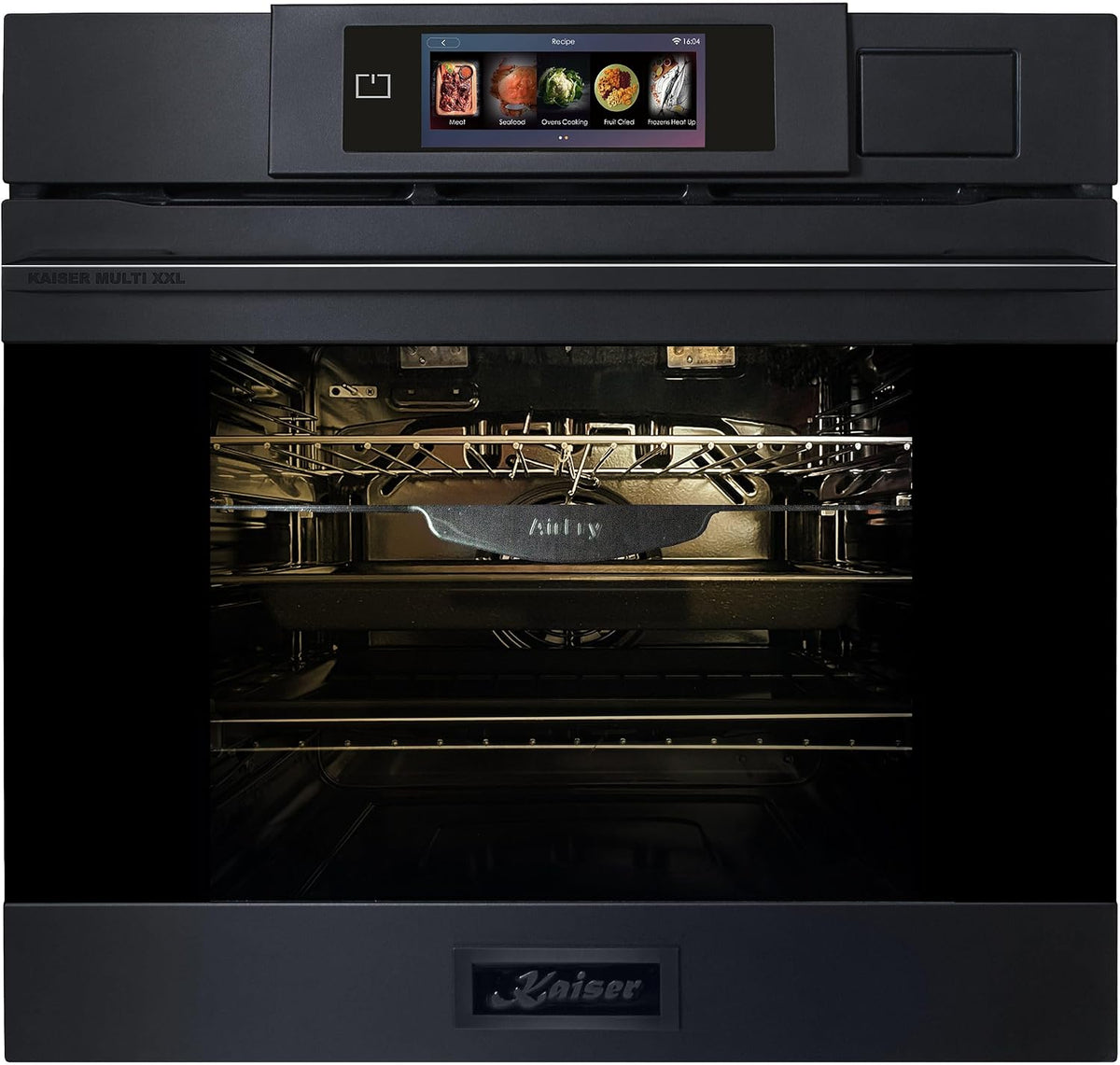Kaiser Backofen, 86 L, Schwarz/Silber, EH 6341 Einbau Elektro-Dampf Graphitgrau Matt Moire TFT
