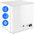 MEDION Mini-Kühlschrank, 42 L, Braun, Mini Kühlschrank mit Schloss und Eisfach (klein, leise, abschließbar, Speisen & Eis