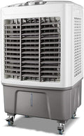 Gewerblicher Mobiles Klimagerät, 150 W, 30 L, 3 L, Schwarz, Verdunstungskühler Mit üftergeschwindigkeiten Und Wassertank