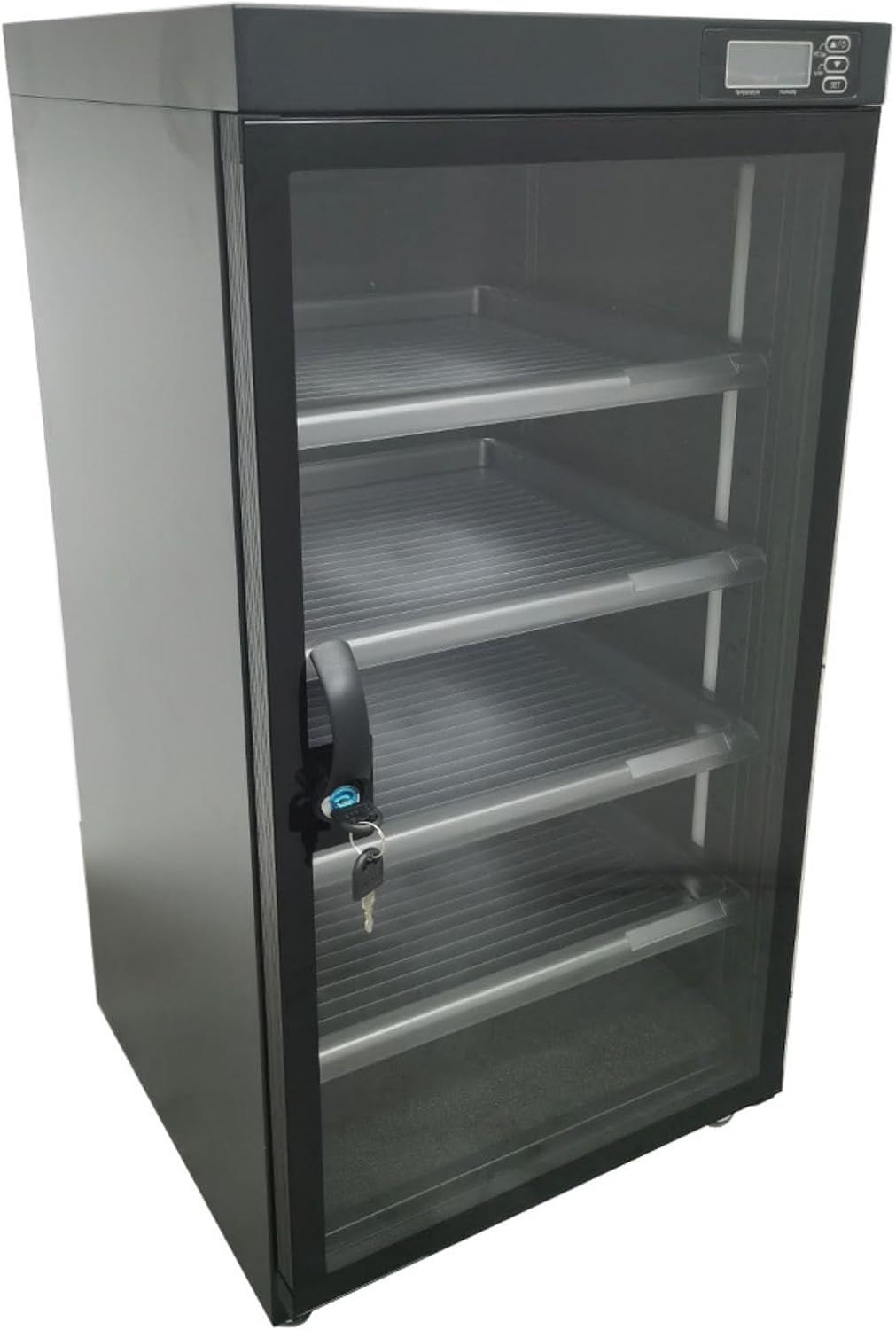 BEILOCKERY Kamera, 100 L, Grau, Elektronische Lagerung Trockenschrank, 5 Schichten Digital Entfeuchtung Dry Box für Objektiv