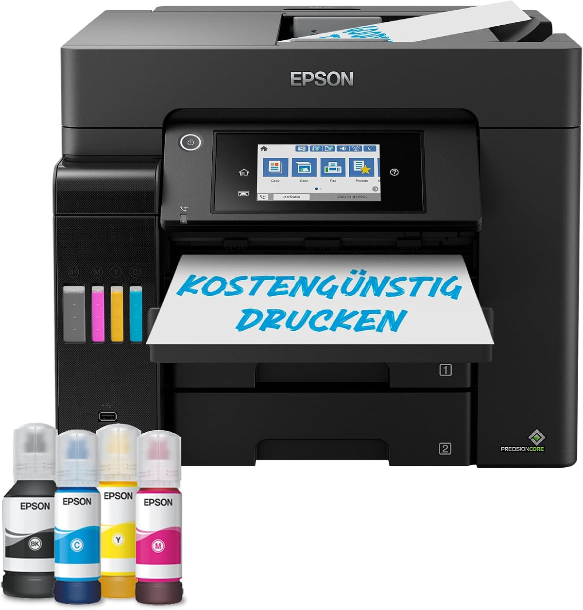 Epson Tintenstrahldrucker, Schwarz, EcoTank ET-5855