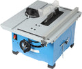 MEELRYD Schlitten, 1400 W, 240 V, Kunststoff, Aluminium, Eisen, Blau, Tischkreissäge, Sägetisch, Tischkreissäge mit Untergestell und Schiebe für Holz