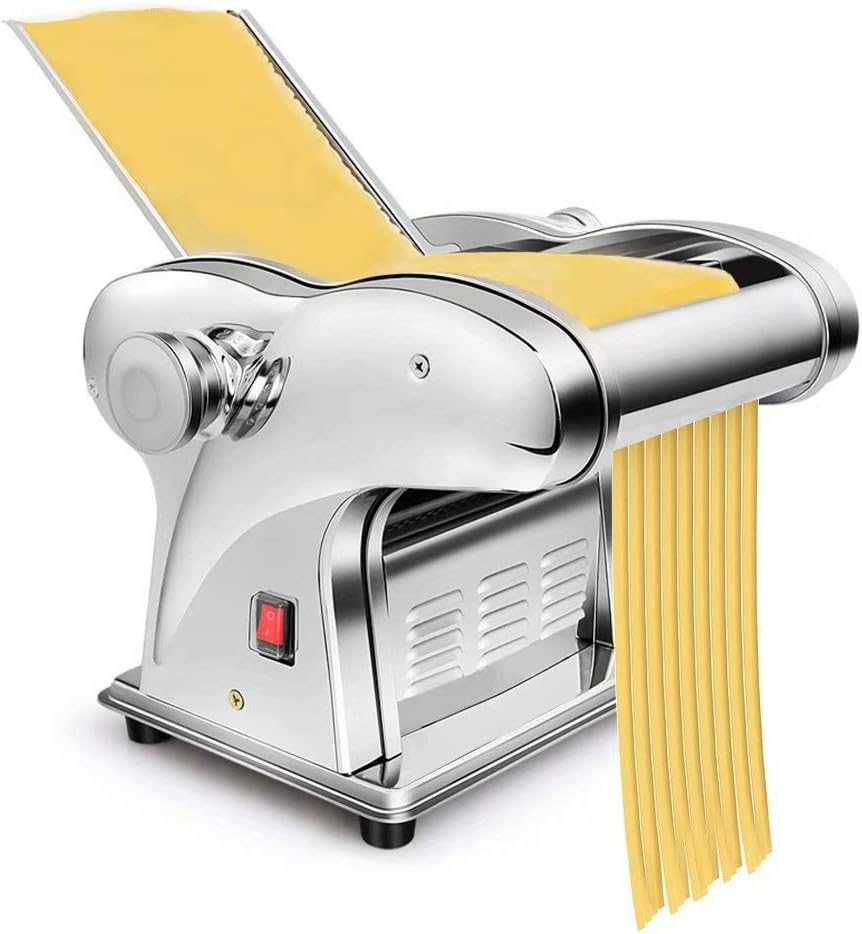 SmPinnaA Nudelmaschinen, 135 W, 29.5, Edelstahl, Silber, Vollautomatische Elektrische Nudelmaschine, Kommerzieller Spaghetti-Maker Aus Edelstahl