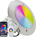LED ATOMANT Teichbeleuchtung, 12 W, Schwarz, Poolstrahler Edelstahl RGB IP68 Trafo und Fernbedienung