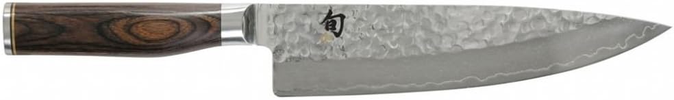 KAI Kochmesser, 20 cm, Silber/Braun, Shun Premier Tim Mälzer japanisches Klingenlänge - VG-MAX