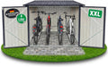ALBATROS Fahrrad, Anthrazit, XXL garage Metall, 4 Fahrräder, abschließbar, RAL7016