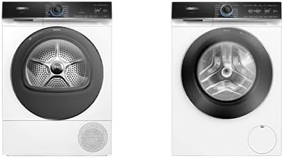 Siemens Wärmepumpentrockner, 8 kg, 9 kg, Weiß, iQ700 Set: + Waschmaschine, Home Connect, autoDry, speedPack XL