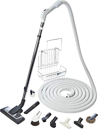 FAWAS Staubsauger, 10 m, Schwarz, Comfort-Luxus-Schlauchset 12- teilig Saugschlauch Zentral