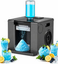 smafoseedding Eismaschine, 350 W, Schwarz, Automatische Schneekegelmaschine, Für Geschabtes EIS, 60-Sekunden-Schnell