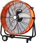 Hochleistungs Ventilator, Weiß, Industrieboden, 4000 CFM Hochgeschwindigkeits-Luftzirkulator, 4 Geschwindigkeiten & 140 Neigung