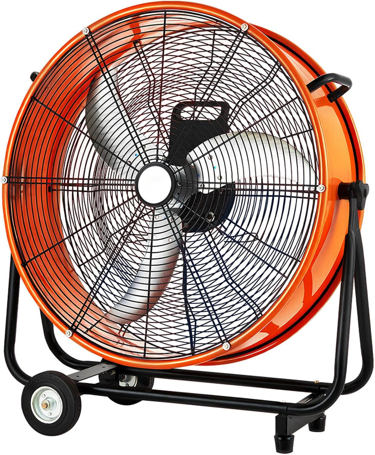 Hochleistungs Ventilator, Weiß, Industrieboden, 4000 CFM Hochgeschwindigkeits-Luftzirkulator, 4 Geschwindigkeiten & 140 Neigung