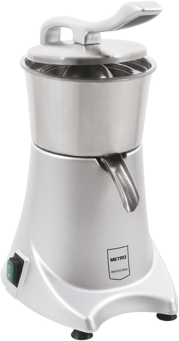 METRO Professional Zitruspressen, silber, Entsafter GJU2001, Aluminium/Edelstahl, inkl. Kegel