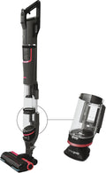 Hoover Staubsauger, 120 m, Schwarz, HFX Akku mit LED-Licht, bis ² saugen I kabellos mit Corner Genie zum Reinigen