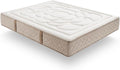 Simpur Low Cost Sofa, 200x200 cm, 30 cm, Weiß/Beige, Living Relax: Memory Foam Matratze Dream Repair, Höhe +/