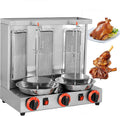 YXZYFPP Holzkohlegrill, Schwarz, Elektrischer Shawarma-Kebab-Grill, Vertikalgrill mit Einstellbarer Temperatur (50