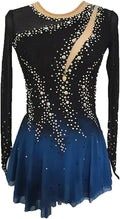 JRUIA Schlittschuhe, (1 Zoll = 2,54 cm), Mehrfarbig, Eiskunstlaufkleid Für Damen Professionelle
