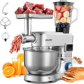 VEVOR Universalküchenmaschinen, 1500 W, 5,7 L, 1,5 L, Silber, multifunktionale Küchenmaschine elektrisch