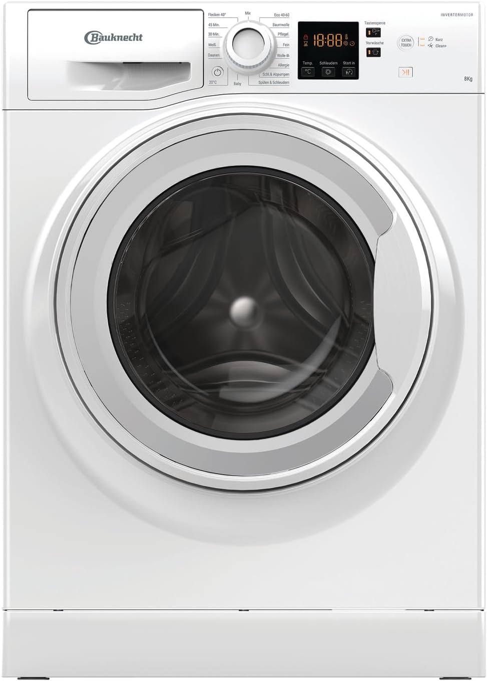 Bauknecht Waschmaschine, 8 kg, Weiß, W8 W6400 A / / Frontlader/Digital