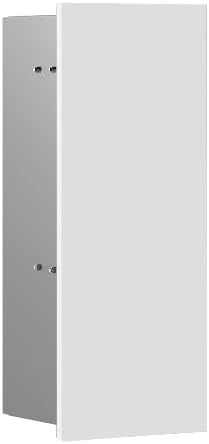 Emco Hoch- & Midischränke, Weiß Matt, Asis Pure Unterputz-Toilettenbürstengarnitur-Modul, Badezimmerschrank mit Toilettenbürste