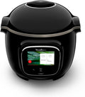 Moulinex Kühlschrank, Schwarz, Cookeo Touch Multicooker, intelligent, Hochdruck Touch Connect WiFi