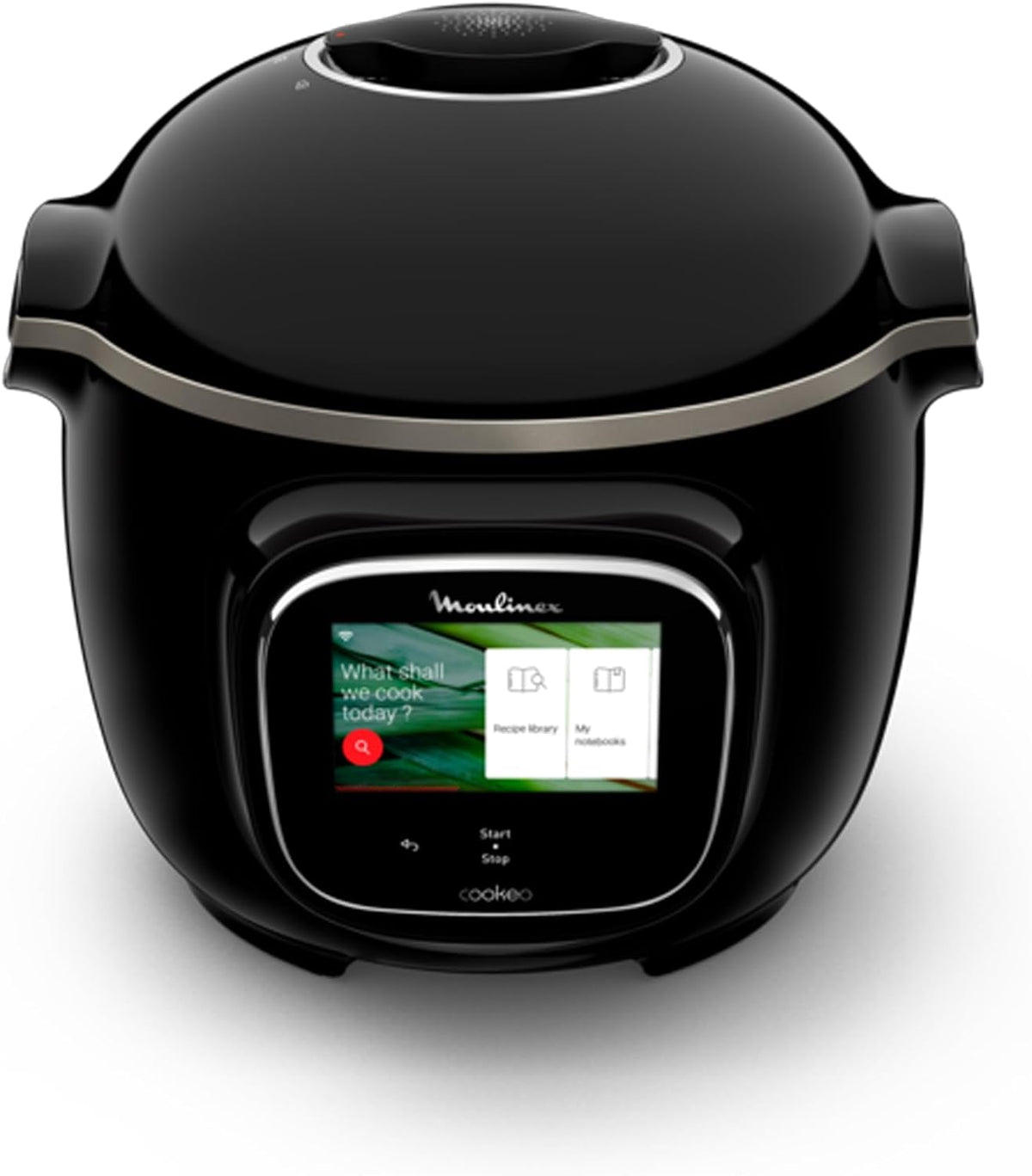 Moulinex Kühlschrank, Schwarz, Cookeo Touch Multicooker, intelligent, Hochdruck Touch Connect WiFi