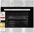 Exquisit Backofen, 2200 W, 62 l, Schwarz/Silber, Einbau EBE 455-1.1 -, Energieklasse A