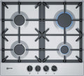 Neff Gasherd, 60 cm, Silber/Schwarz, T26DS49N0, N 70, Gaskochfeld, autarker breit, FlameSelect, Spülmaschinenfeste Topfträger