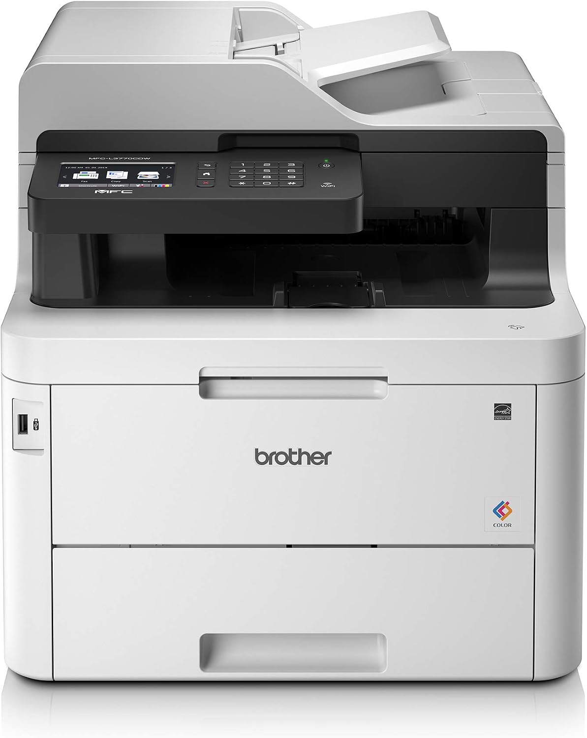 Brother Laser, Mehrfarbig, MFC-L3770CDW, Farbig, Kompaktes 4-in-1 Farb-Multifunktionsgerät (24 Seiten/Min.)