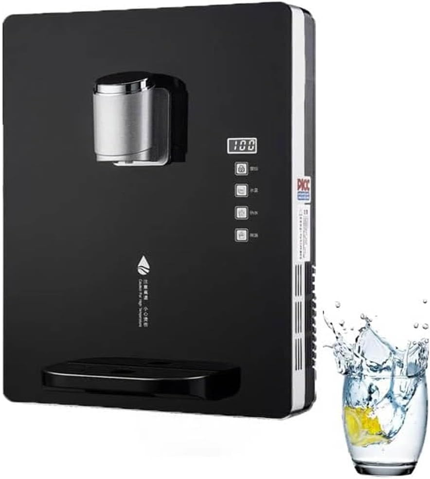 Wasserspender, Schwarz, mit elektronischer Kindersicherung, intelligenter Touchscreen, Multi-Speed-Einstellung für Büro und Gewerbe
