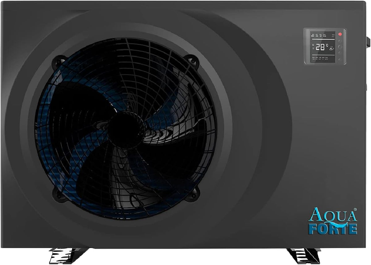 AquaForte Heizpumpen, Schwarz, Full Inverter Wärmepumpe 15, 3 Kilowatt, 14.5 AMP, Leistungsaufnahme Kilowatt 0.24~3.2