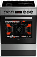 Beko Kochfeld, 60 cm, 72 l, Silber, FSM67320GXS freistehend Herd, Multifunktionsofen mit Ceran, Garraum-Volumen