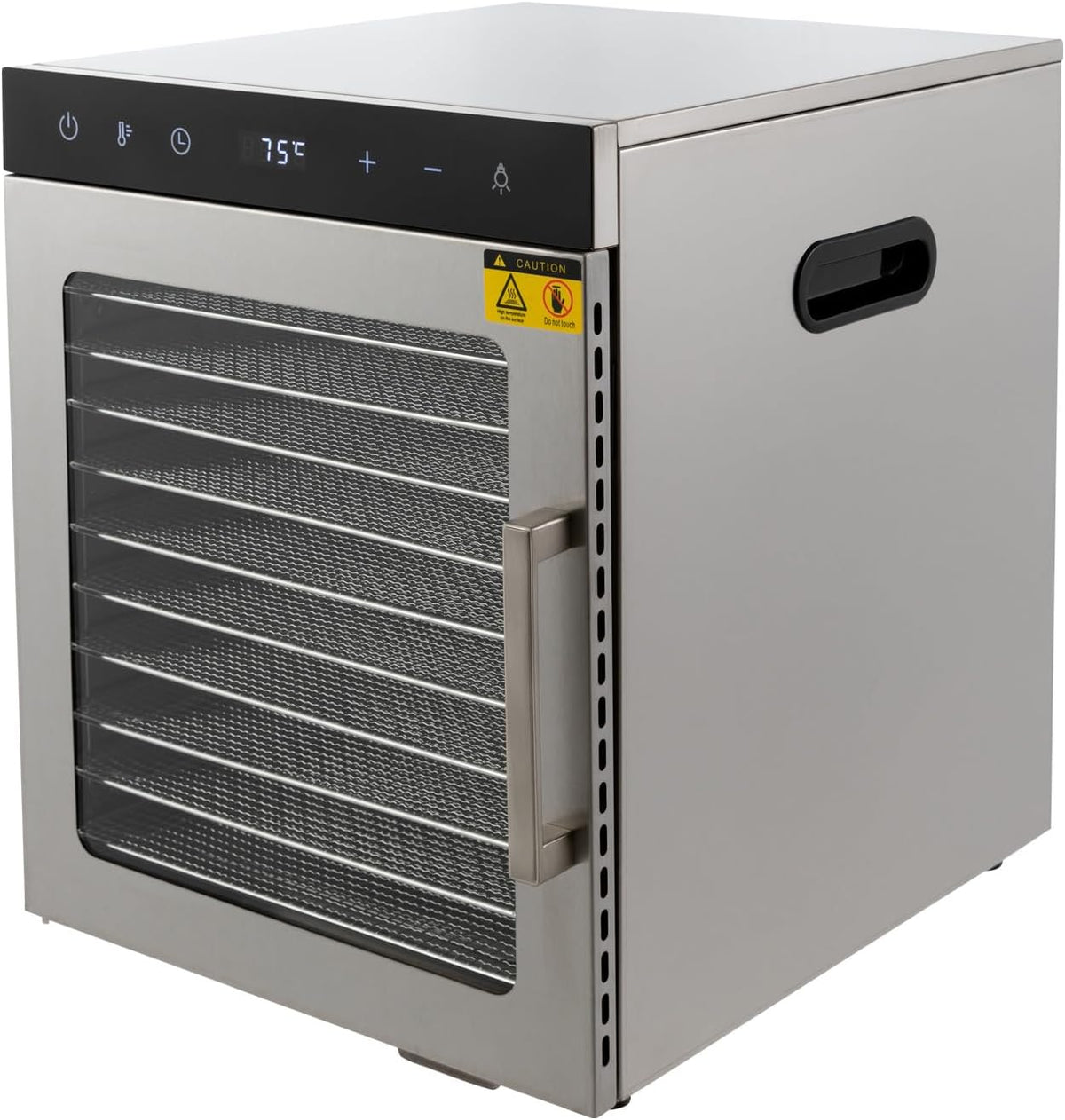HUOMMGS Dörrautomaten, ca. 45-55 dB, 36 L/9.5gal, 800 W, 220 V, Edelstahl 304, Edelstahl 201, Kunststoff, Silber