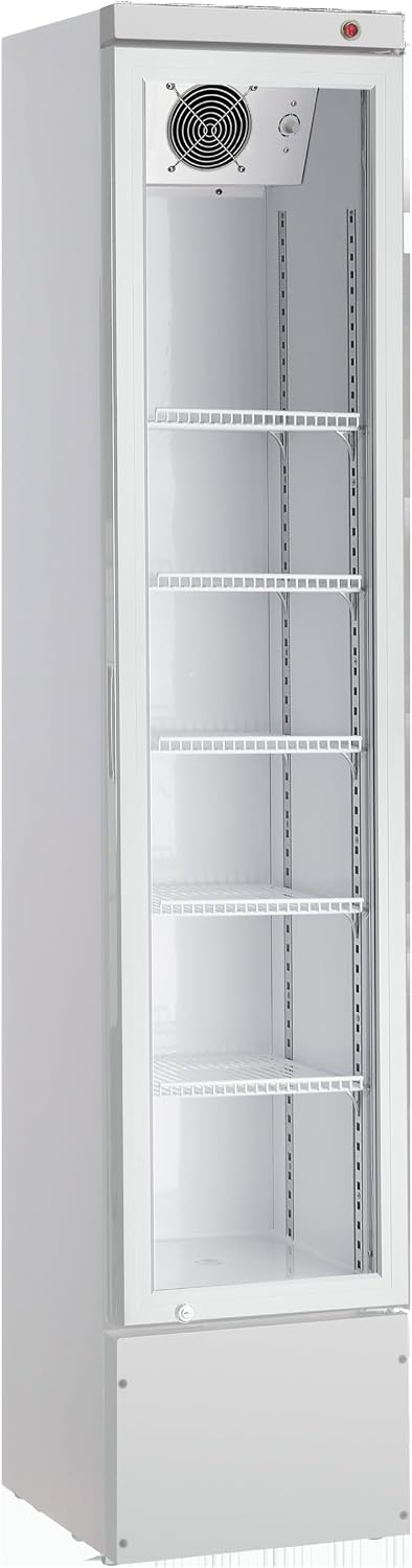 METRO Getränkekühlschrank, 166 L, Weiß, Professional GSC2133-NC, Glastür