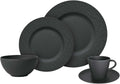 Villeroy & Boch Kombiservice 20-tlg. Manufacture Rock Mikrowelle, Schwarz, Kombi-Set, 20 ., Geschirr Set Für 4 Personen