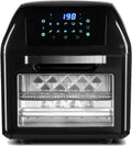 vollautomatischer Heißluftfritteuse Heissluftfritteuse, 1500 W, 12 l, Schwarz